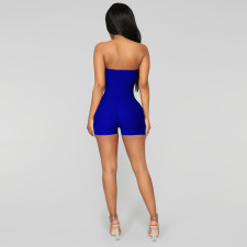Wrap Solid Color Yoga Nightclub Romper TE-4692