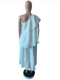 Fashion Solid Color Loose Two Piece Pants Set MK-C3206