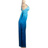 Sleeveless Slash-shoulder Gradient Maxi Dress GAXB-A471DS
