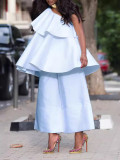Fashion Solid Color Loose Two Piece Pants Set MK-C3206