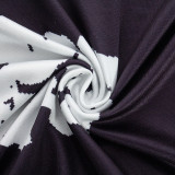 Long Sleeve Floral Printed Slim Mini Dress GAXB-A439DS