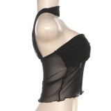 Sexy Halter See Through Vest GAXB-W046TP