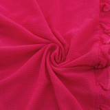 Tie Up Flare Sleeve V Neck Maxi Dress GAXB-A295DS