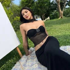Sexy Halter See Through Vest GAXB-W046TP