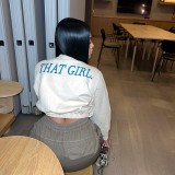Embroidered Letter Long Sleeve Sweatshirt GAXB-A262TP