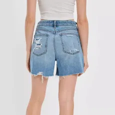 Casual Holes Pockets Denim Shorts GKNF-TS-A396