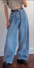 Washed Fashion High Waist Loose Drag Jean GKNF-TSLF-1999