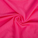 Solid Color Long Sleeve Irregular Tops GAXB-A233TP