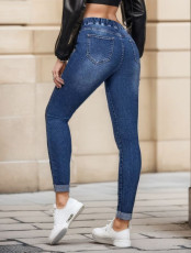 Fashion High Waist Pencil Jeans GKNF-TSXF-2321