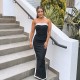 Sleeveless Tube Tops Patchwork Maxi Dress GAXB-A225DS
