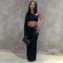 Single Long Sleeve Sexy Two Piece Skirts Set GAXB-A164ST
