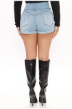 Fashion High Waist Button Denim Short GKNF-TS-1030
