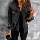Fashion Holes Lapel Denim Jacket GKNF-TSX-022
