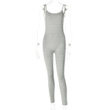 Solid Color Yoga Sport Sling Jumpsuit GYSL-19927
