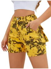 Fashion Print Slim Denim Short GKNF-TSQ-122