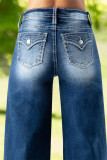Fashion Denim Loose Wide Leg Jeans GKNF-TSYJ-24006