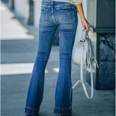 Casual High Waist Flare Jeans GKNF-KM-7112(X9041)