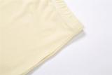 Solid Color Sleeveless Split Skirt Two Piece Set GYSL-3263