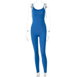 Solid Color Yoga Sport Sling Jumpsuit GYSL-19927