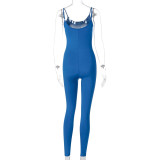 Solid Color Yoga Sport Sling Jumpsuit GYSL-19927