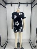 Casual Sport Short Sleeve Print Short Suit GYSL-1228
