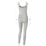 Solid Color Yoga Sport Sling Jumpsuit GYSL-19927