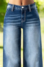 Fashion Denim Loose Wide Leg Jeans GKNF-TSYJ-24006