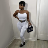 Solid Color Yoga Sport Sling Jumpsuit GYSL-19927