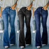 Casual High Waist Flare Jeans GKNF-KM-7112(X9041)