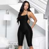 Sexy Tie Up Backless Halter Romper GYSL-5267