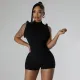 Solid Color Sleeveless Casual Romper XEF-49028