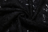 Sexy Hollow Out Sling Tops And Half Skirt Lace Suit XEF-50069
