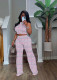 Sleeveless Print Wide Leg Pants 2 Piece Set SFY-2781