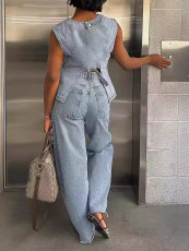 Fashion Sleeveless Vest Two Piece Pants YMEF-52001