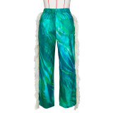 Print Tassel Casual Staight Pants ZSD-0682