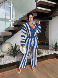 Sexy Hollow Out Sweater Knit Two Piece Pants Set CH-24040