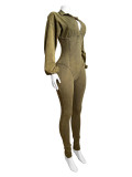Sexy Deep V Neck Tight Jumpsuit CH-HR24102