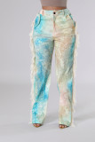 Print Tassel Casual Staight Pants ZSD-0682