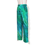 Print Tassel Casual Staight Pants ZSD-0682