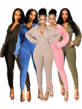 Sexy Deep V Neck Tight Jumpsuit CH-HR24102