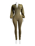 Sexy Deep V Neck Tight Jumpsuit CH-HR24102