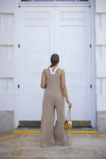 Solid Color Loose Wide Leg Back Pant Jumpsuit SFY-2779