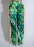 Print Tassel Casual Staight Pants ZSD-0682