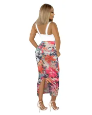 Fashion Print Tight Half Body Skirt MZ-2867