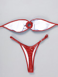 Gold Wrap Sexy Backless Swimsuit 2pcs Bikini DYSC-DY23A604YYB042613