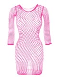 Mesh O Neck Sexy Nightgown Erotic Mesh Dress GYDE-401