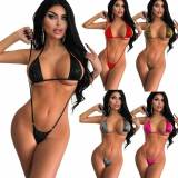 Sexy Solid Color Tie Up One Piece Swimsuit DYSC-DY23A898YYB091213