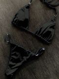 Solid Color Skinny Tie Bikini 2pcs Swimsuit DYSC-DY24A1485YYB042918
