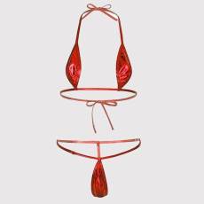 Stamped Gold Sexy Three-Point Swimsuit Set DYSC-DY23A734YYB071713