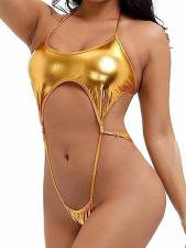 Sexy Tie Up Backless One Piece Swimsuit  DYSC-DY23A1004YYB102013